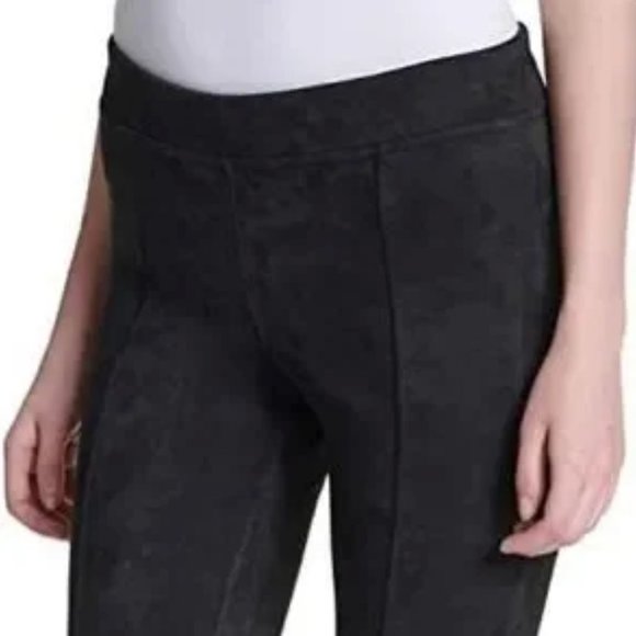 Andrew Marc Pants Faux Suede Pull-On Stretch Legging Black SZ MEDIUM - NEW! - Picture 3 of 16